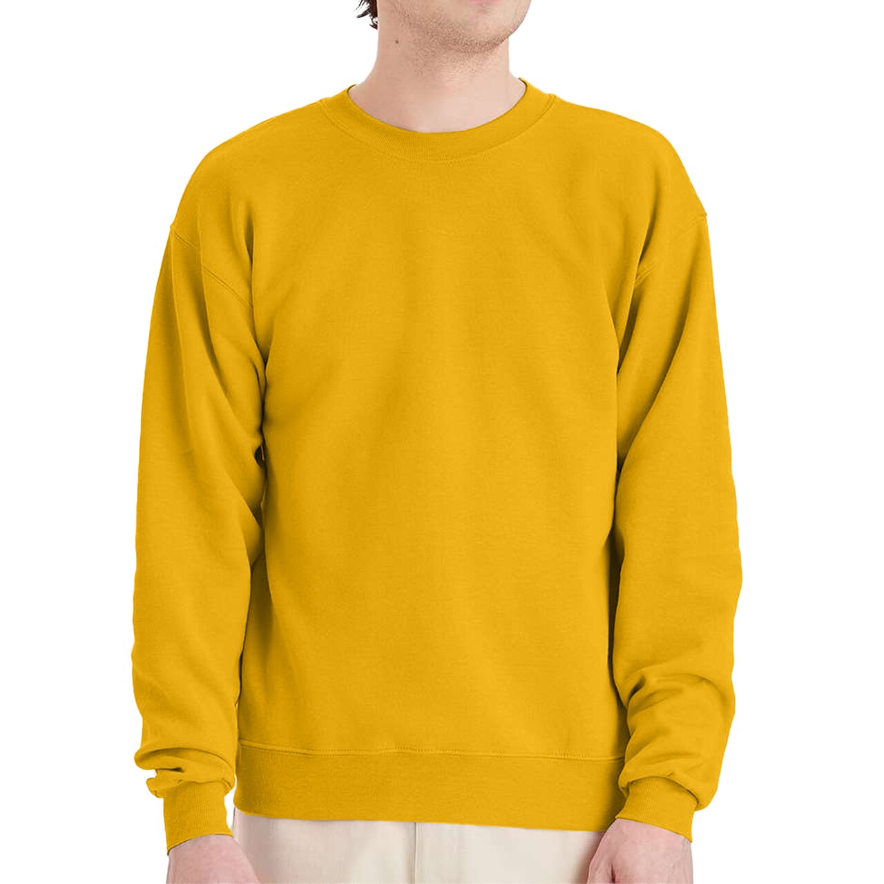 Hanes EcoSmart Unisex Crewneck Sweatshirt P160 Cotton-Poly Blend Fleece for Crafts